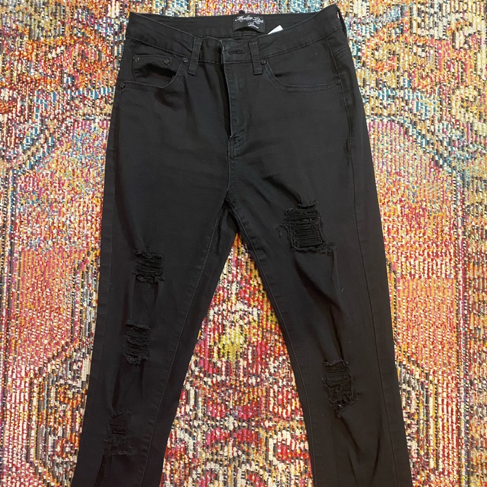 Monkey ride- Black Skinny Jeans (Ripped)